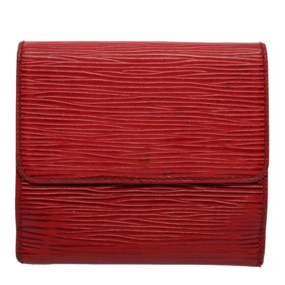 LOUIS VUITTON Epi Portefeuille Elise Wallet Red M6363E LV Auth 54084 - Picture 3 of 14